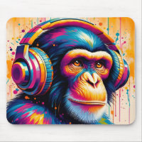 Banksy DJ Monkey Gorilla Chimp Art Print