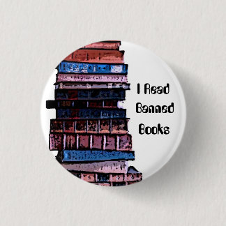 banned books 3 cm round badge