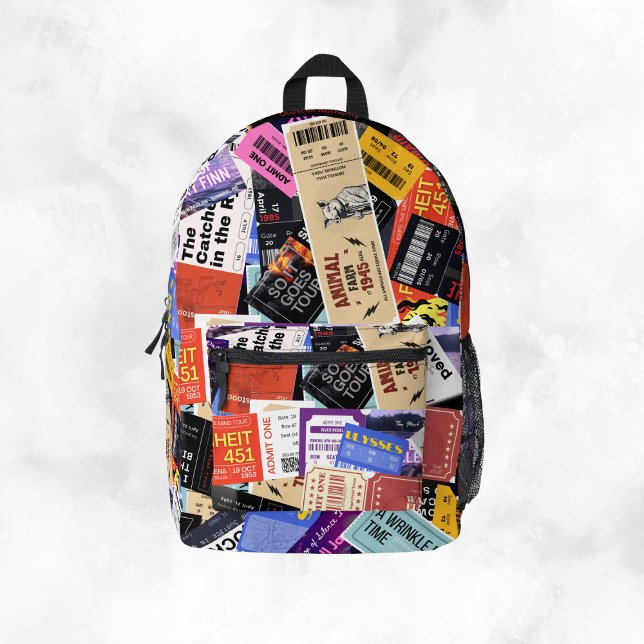 Banned Books Add Name Quiet Rebellion Printed Backpack (Creator Uploaded)