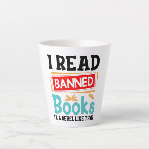 Banned Books Awareness Literacy Rebel Latte Mug