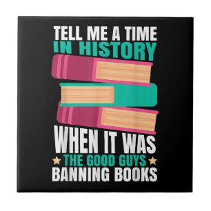 Banned Books Quote Banned Books Quote  Ceramic Tile