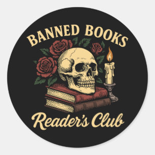 Banned Books Reader’s Club Classic Round Sticker