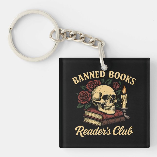 Banned Books Reader’s Club Key Ring (Front)