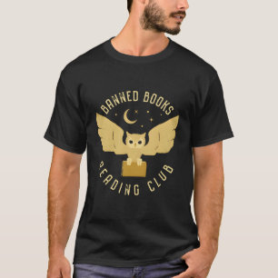 Banned Books Reading Club Retro Vintage Owl T-Shirt