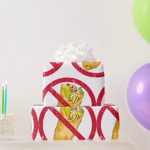 Banned Food Sign Wrapping Paper