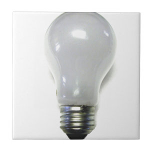Banned Incandescent Light Bulb Ceramic Tile