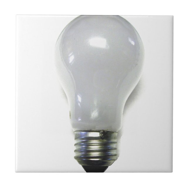 Banned Incandescent Light Bulb Ceramic Tile (Front)