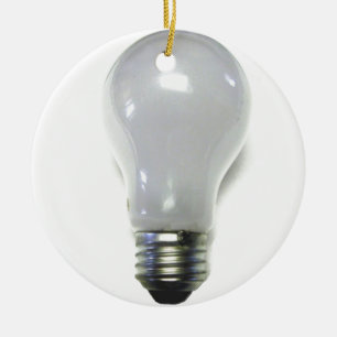 Banned Incandescent Light Bulb Ceramic Tree Decoration