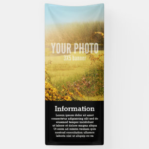 Banner 2.5x8 Vertical Image & Text Template