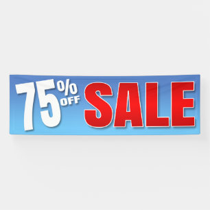 BANNER 75% OFF SALE - 2.5'x8'