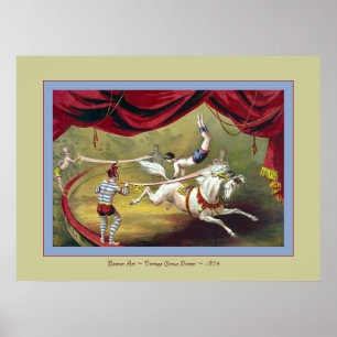 Banner Act ~ Vintage Circus Poster