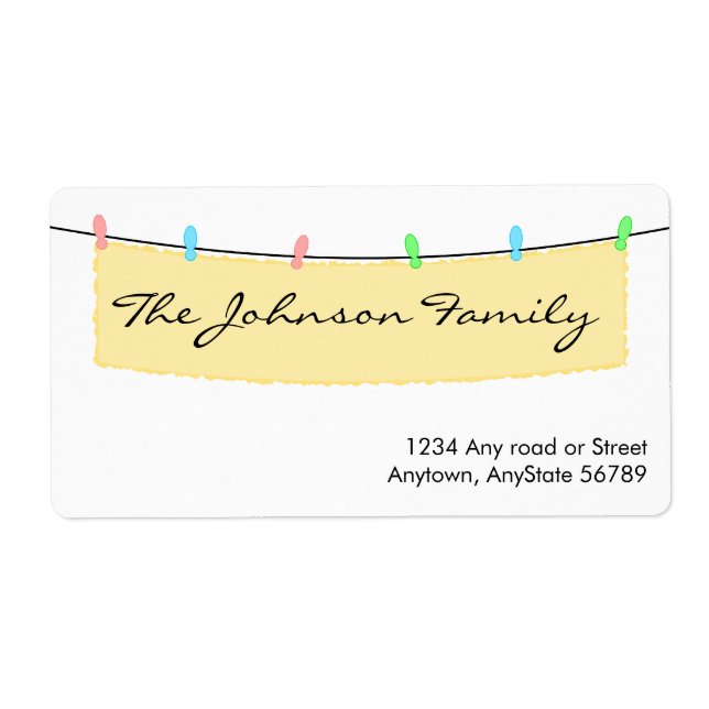 Banner Address Label (Front)