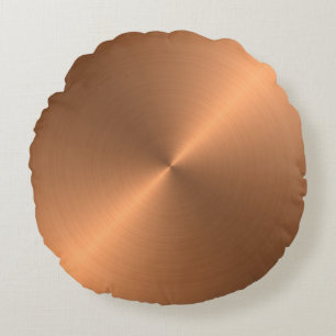 Banner background texture metal round cushion