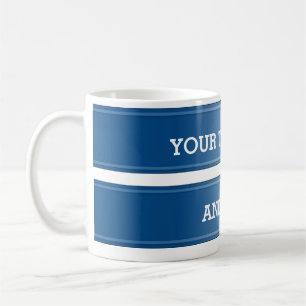 BANNER blue gradient + your text Coffee Mug