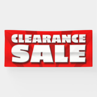 BANNER CLEARANCE SALE  - 2.5'x6'