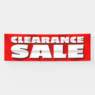 BANNER CLEARANCE SALE  - 2.5'x8'