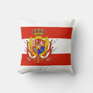 Banner Grand Duchy of Tuscany and Coat of Arms Th Cushion