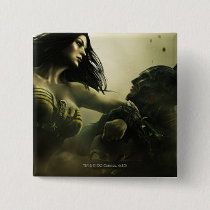 Banner: Grundy, Wonder Woman, Batman 15 Cm Square Badge