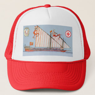Banner of the Navy Tuscany Medici Trucker Hat