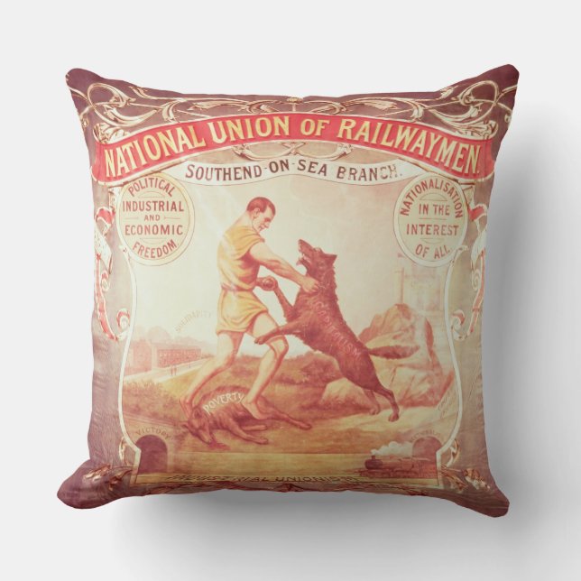 Banner of the Southend-on-Sea branch of the Nation Cushion (Front)