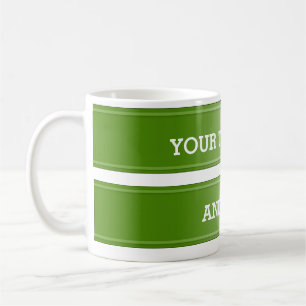 BANNER olive green gradient + your text Coffee Mug