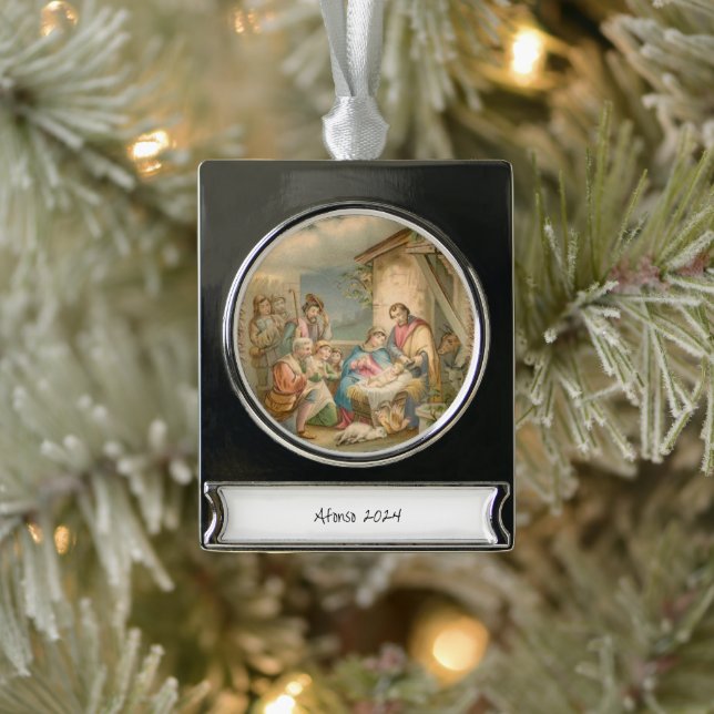 Banner Ornament Jesus  (Tree)