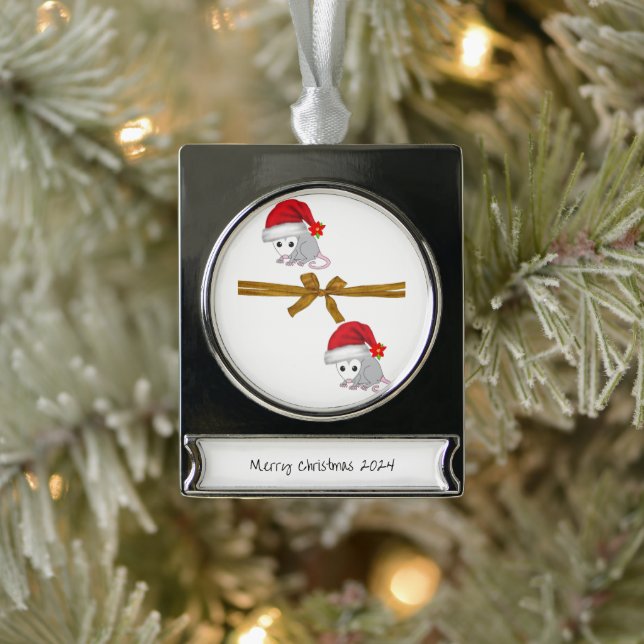 Banner Ornament Opossum  (Tree)