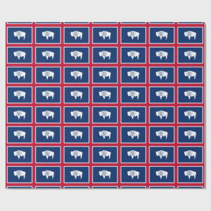 Banner Pattern Of Wyoming Wrapping Paper