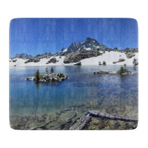 Banner Peak and a Mountain Lake - Sierra Nevada Cutting Board