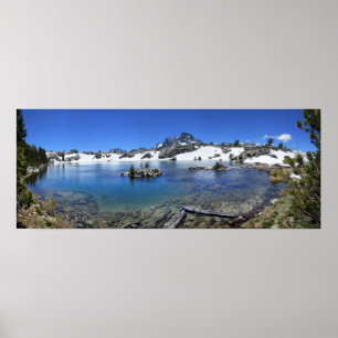 Banner Peak and a Mountain Lake - Sierra Nevada Poster