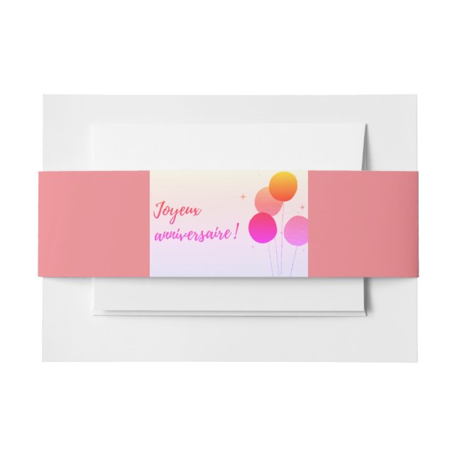 Banner To Share Invitation Belly Band (Front Example)
