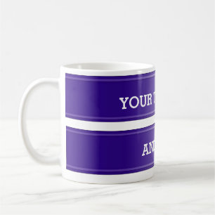 BANNER violet gradient + your text Coffee Mug