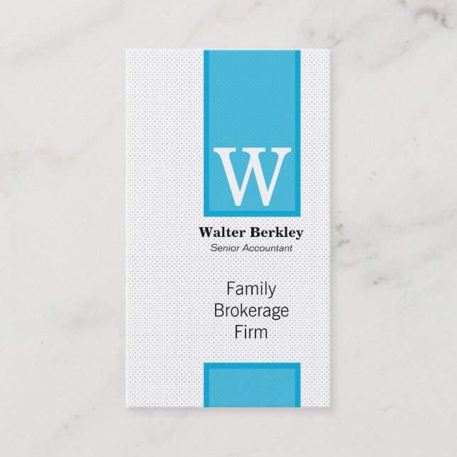 Banner Wrap (blue) Business Card (Front)