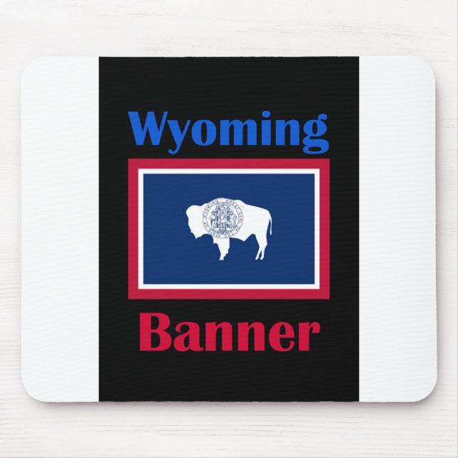 Banner Wyoming Mouse Pad (Front)