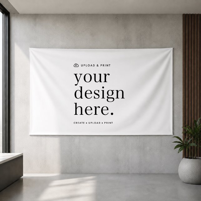 Banner Your Design Upload 4' x 6' (Versatile indoor outdoor vinyl banner sign for business, weddings, special occasion events & more!)