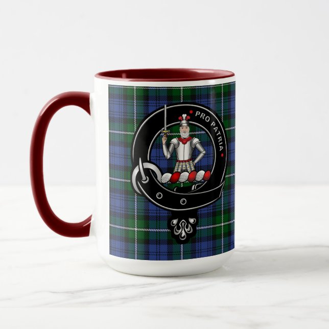 Bannerman Clan Badge & Tartan Mug (Left)
