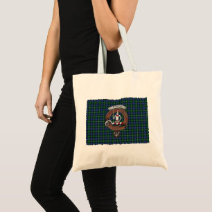Bannerman Clan Badge Tartan Tote Bag