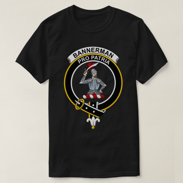 Bannerman Crest Tartan Clan Scottish Clan 1 T-Shirt (Design Front)