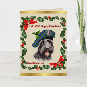 Bannerman Scottie Dog Personalised Xmas Card