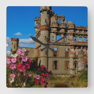 Bannerman's Castle on Bannerman Island Square Wall Clock