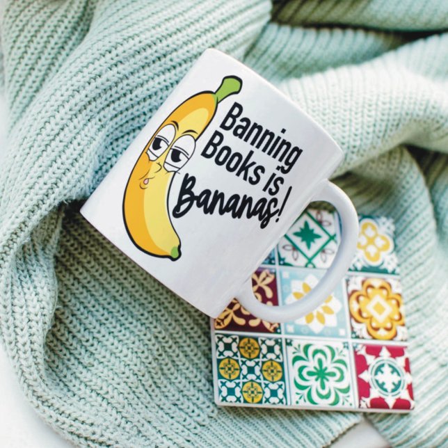 Banning Books Bananas  Coffee Mug (Creator Uploaded)