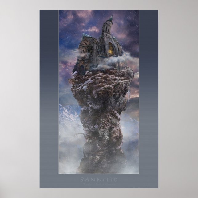 Bannitio | Poster with grey frame (Front)