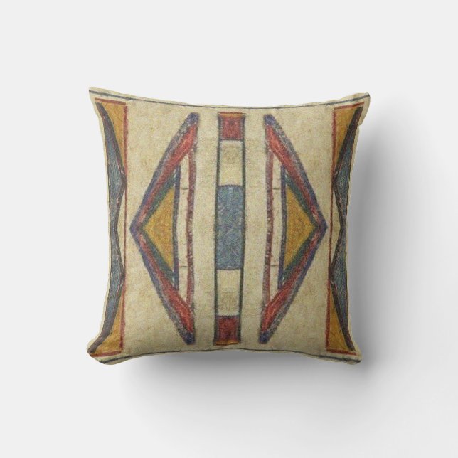Bannock 1901 Parfleche design Cushion (Front)
