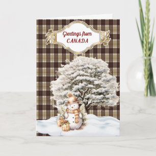 Bannockbane Tartan Christmas Holiday Card