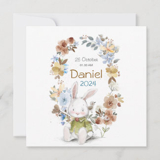 Banny Rabet new born Greeting cards