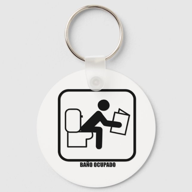 Baño Ocupado Key Ring (Front)