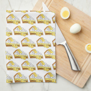 Banoffee Banana Toffee Pie Slice UK British Food Tea Towel