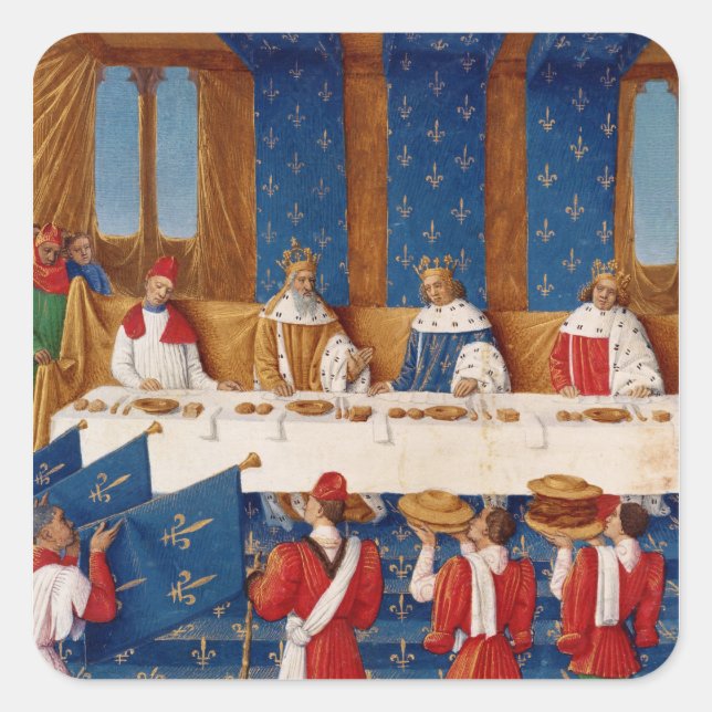 Banquet given by Charles V Square Sticker (Front)