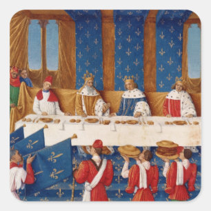 Banquet given by Charles V Square Sticker