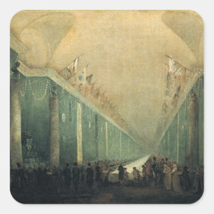 Banquet Given for Napoleon Bonaparte Square Sticker